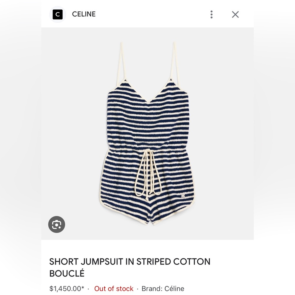 New w/ tags Celine romper